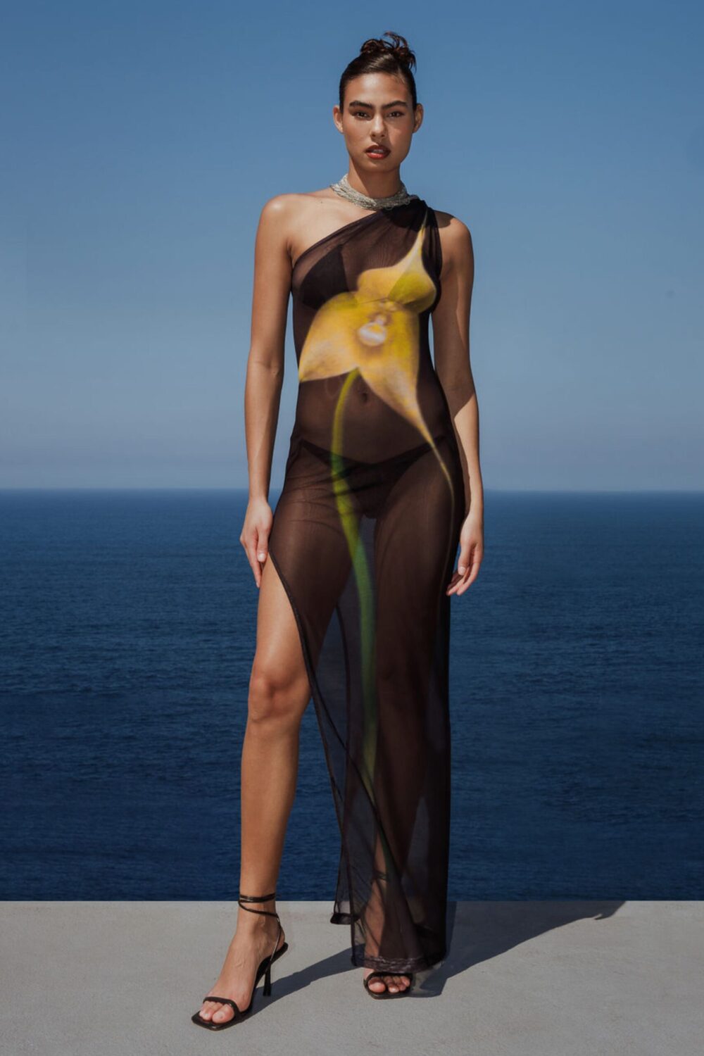 Vestido Orquídea Amarela
