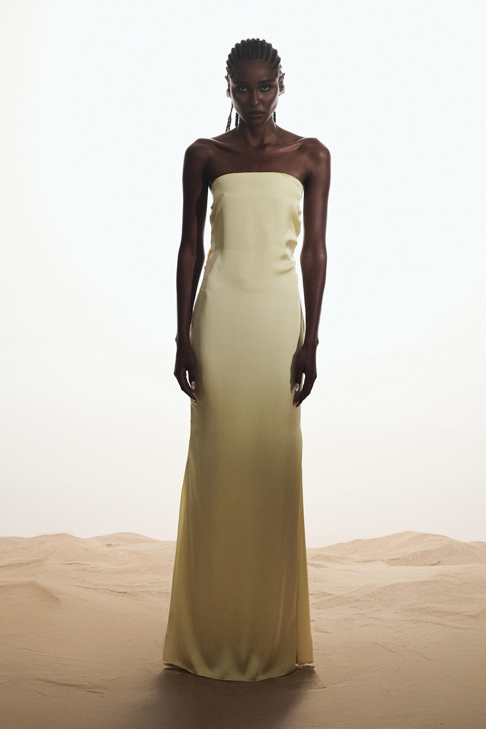 Vestido Tomara que Caia Cetim Butteryellow - SOL BRAND X THAISE JURIATTI - Image 2