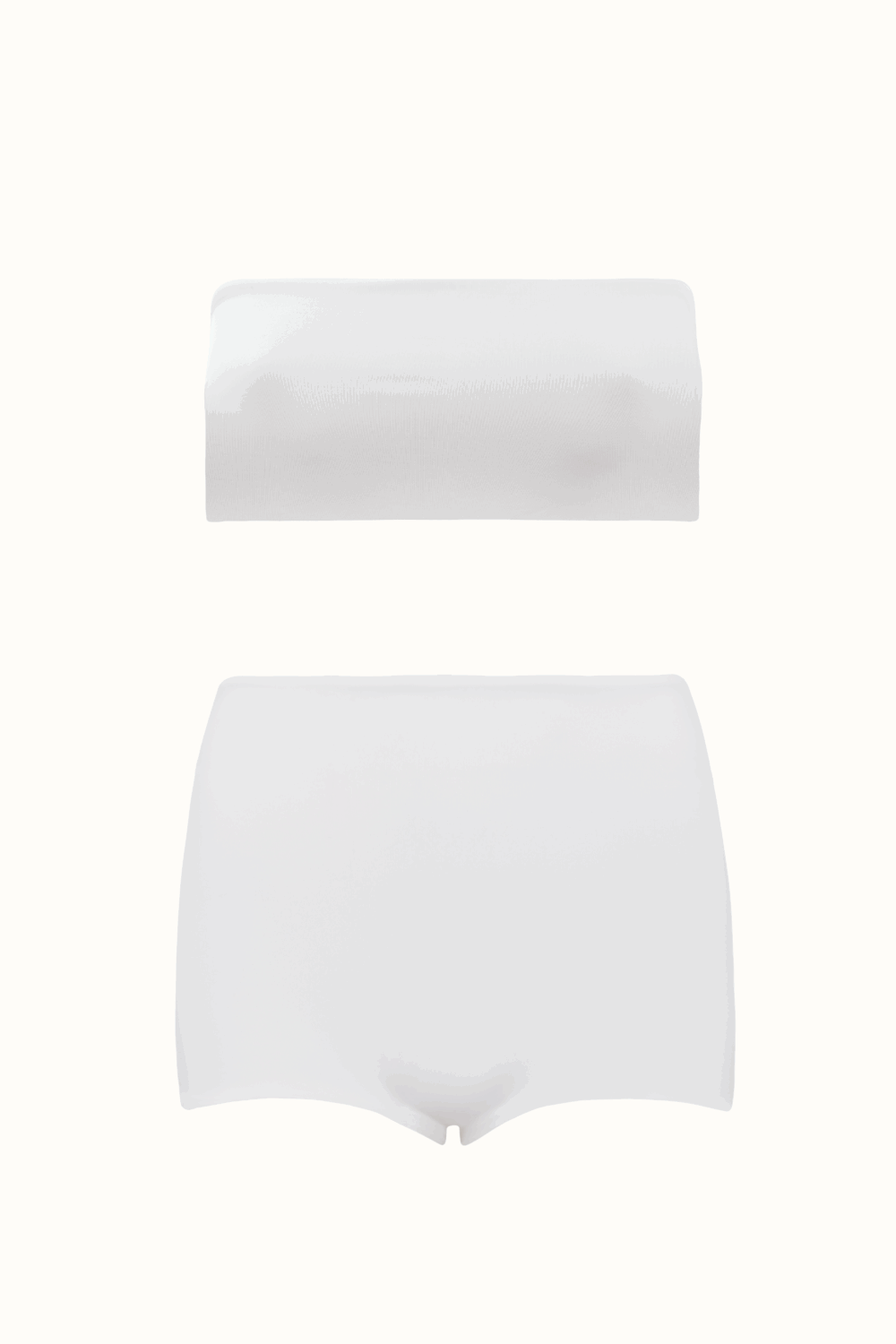 Short Under Cintura Alta Off White