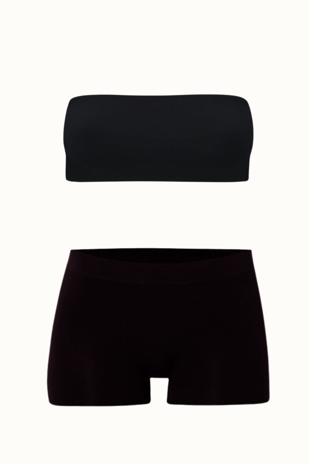 Short Under Cintura Alta Preto