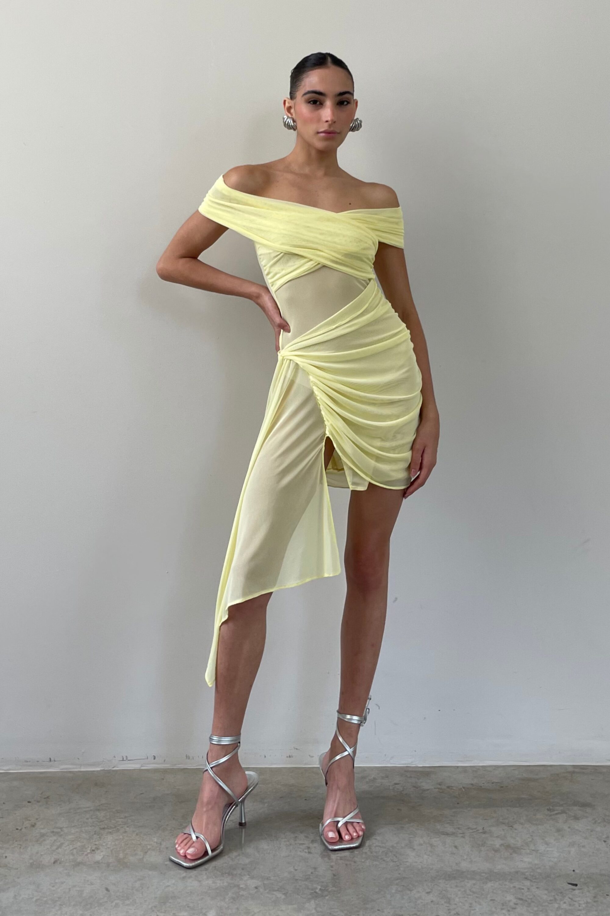 Vestido Tule Sky Amarelo - Image 3