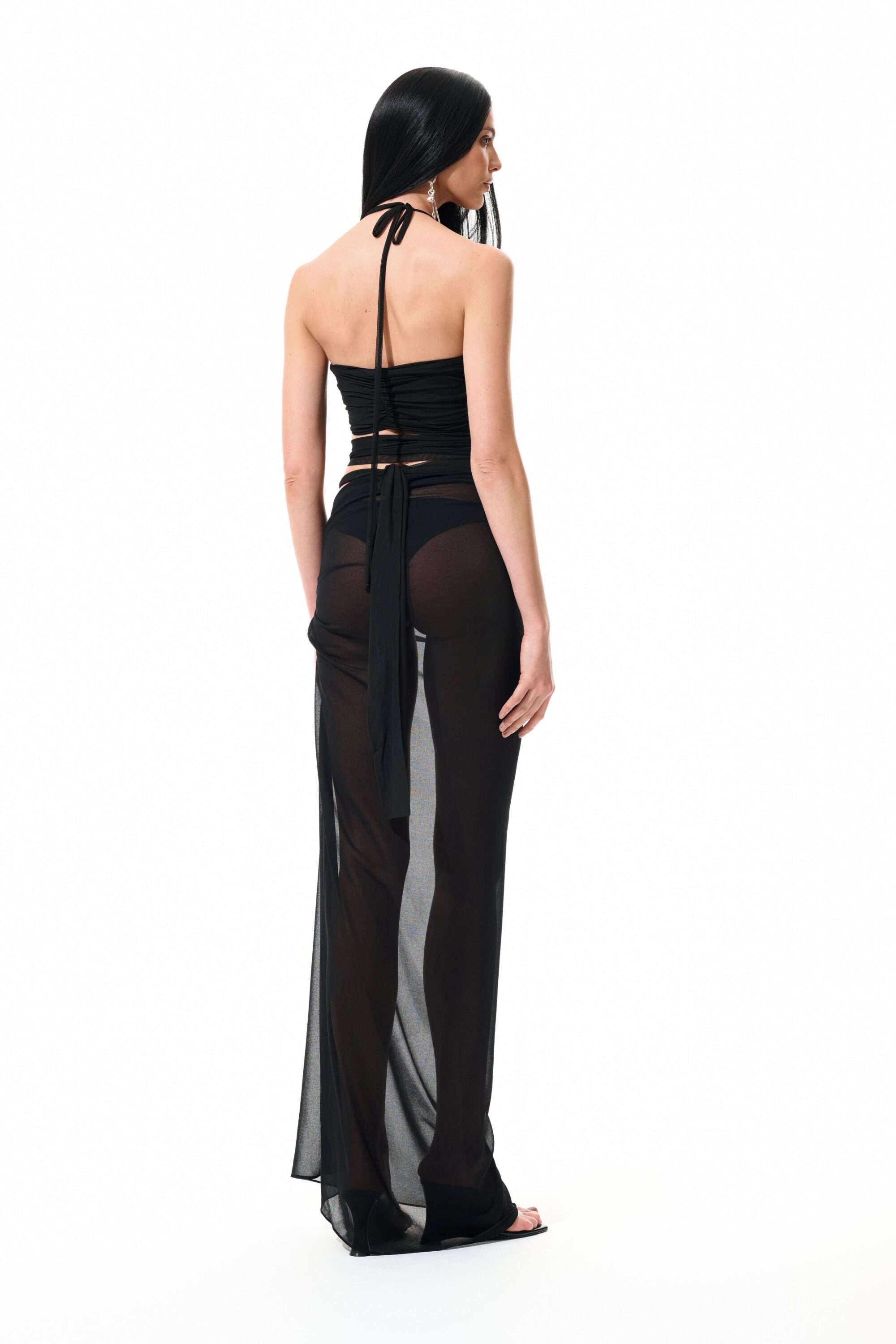 Top Cruzado Tule Preto - Image 3