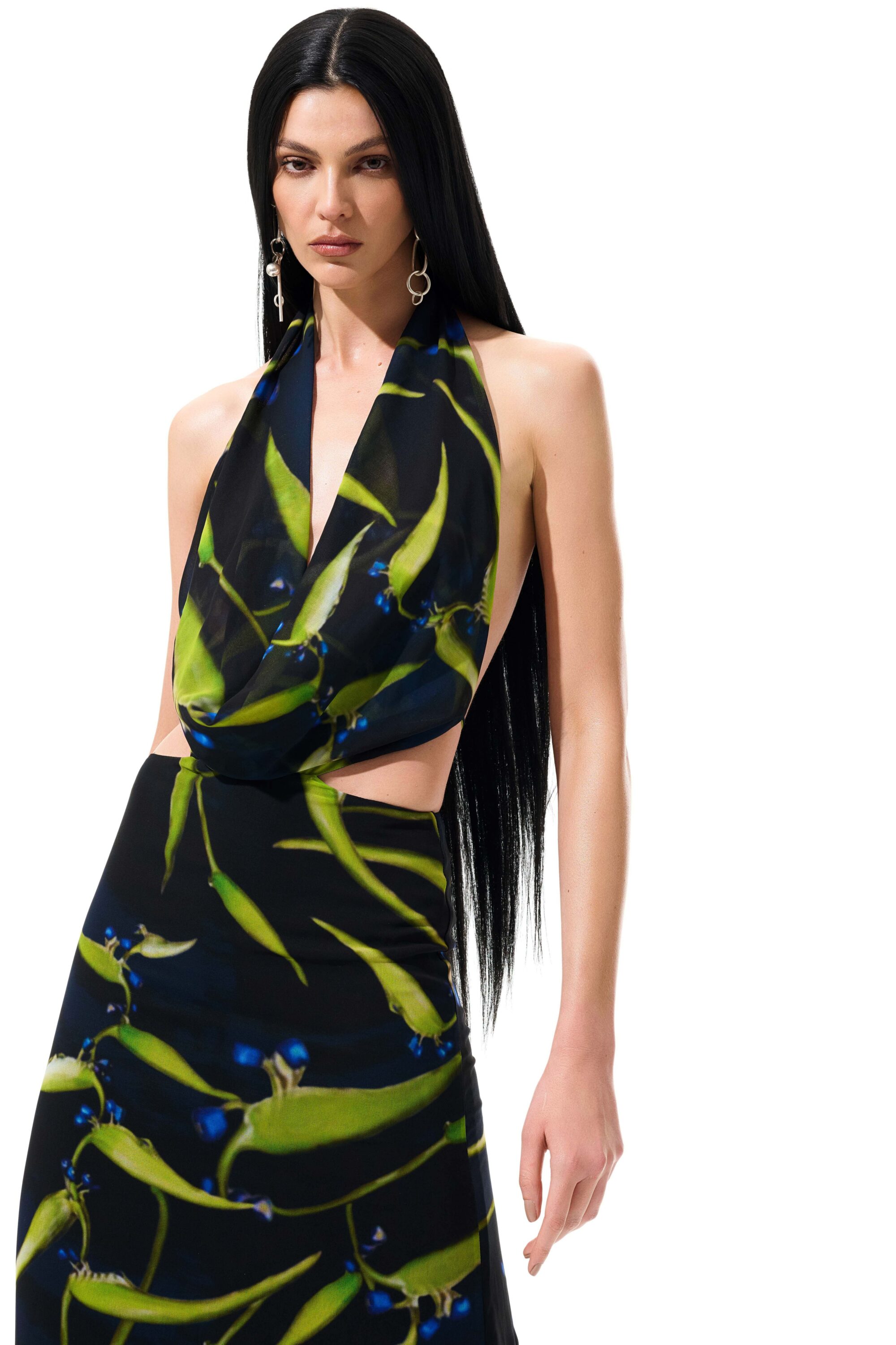 Vestido Slip Longo Tropical Citrus - Image 3