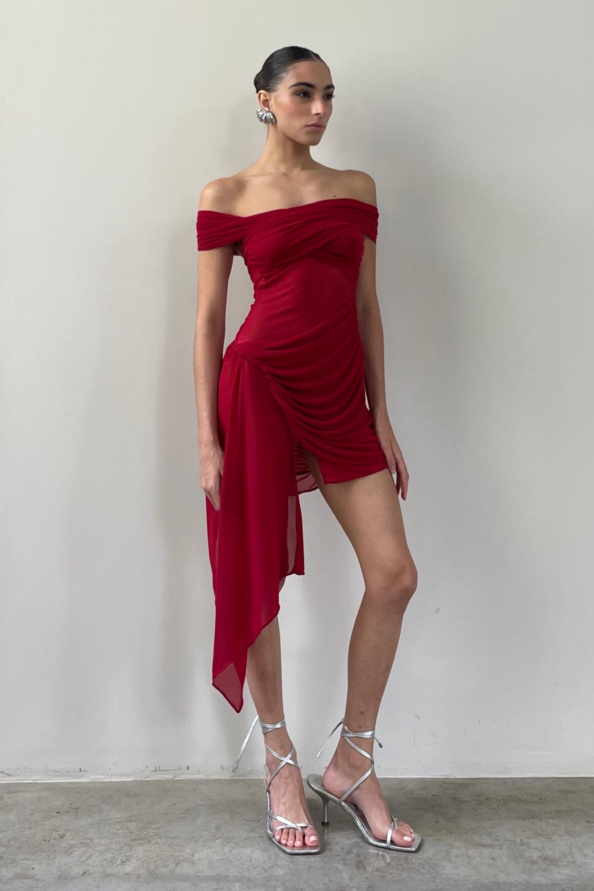 Vestido Tule Sky Vermelho - Image 3