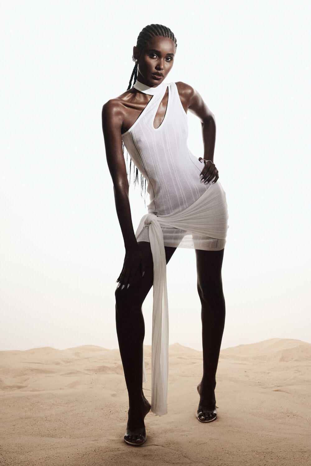 Vestido Tricot Off White