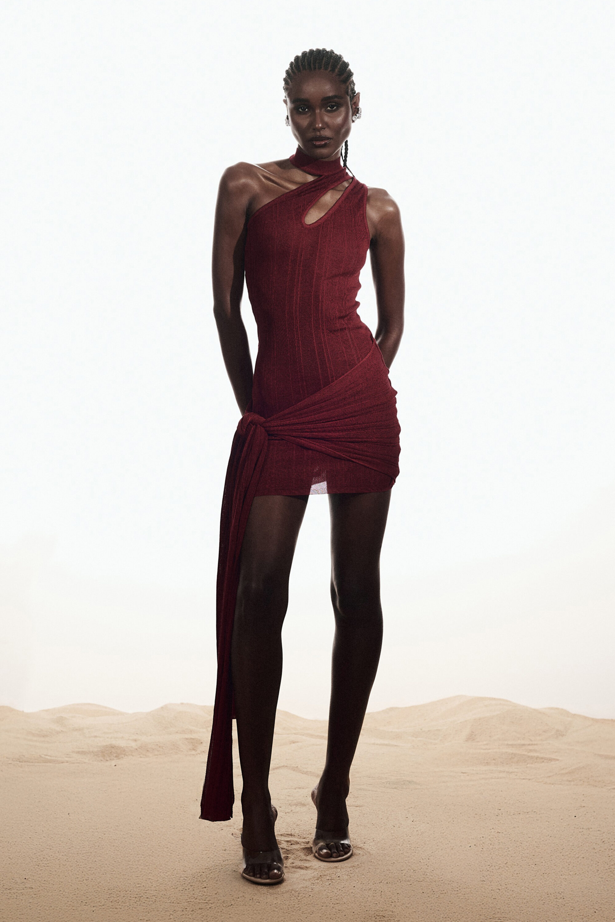 Vestido Tricot Vinho - Image 2