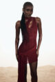 Vestido Tricot Vinho