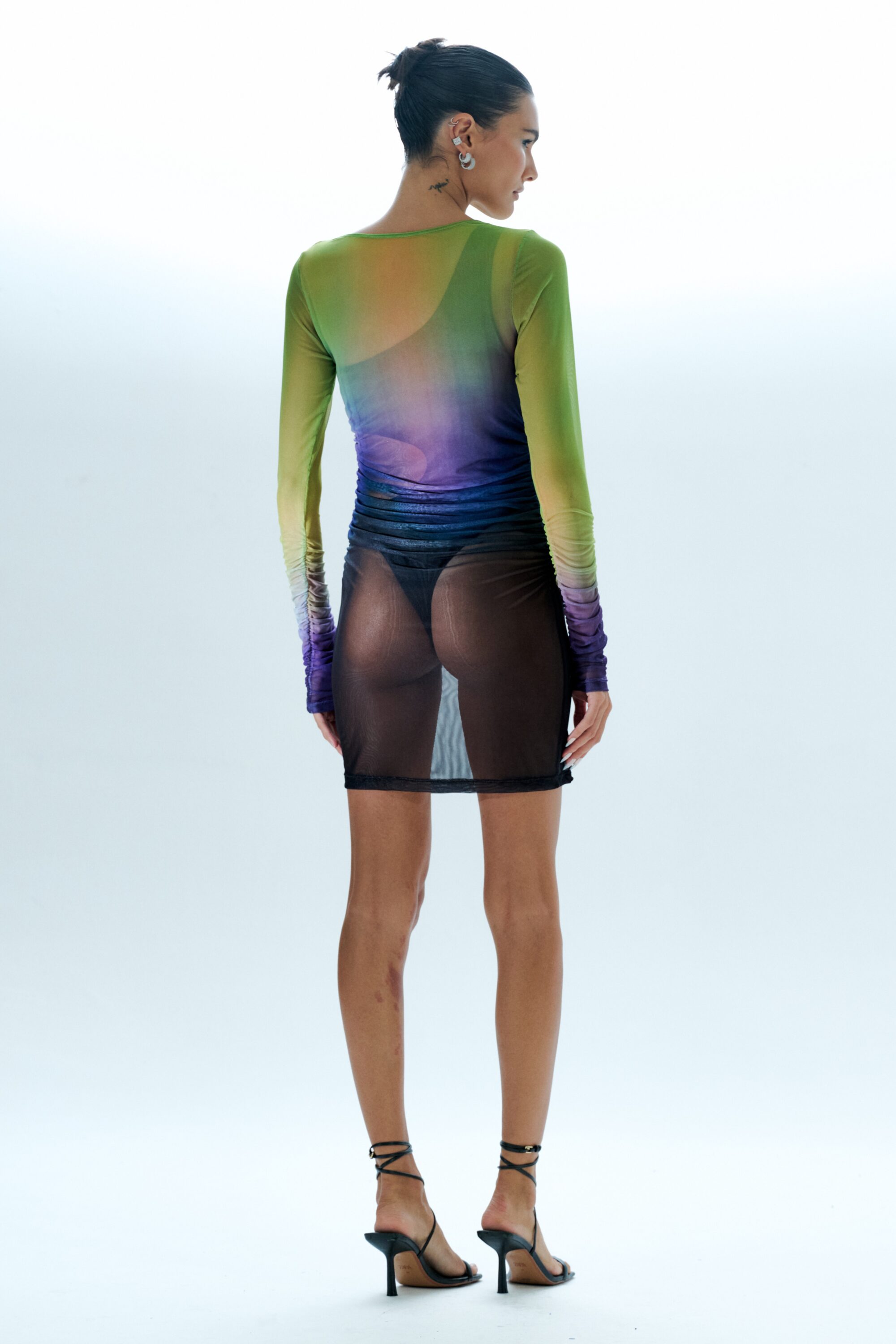 Vestido Curto Tule Melted - Image 3