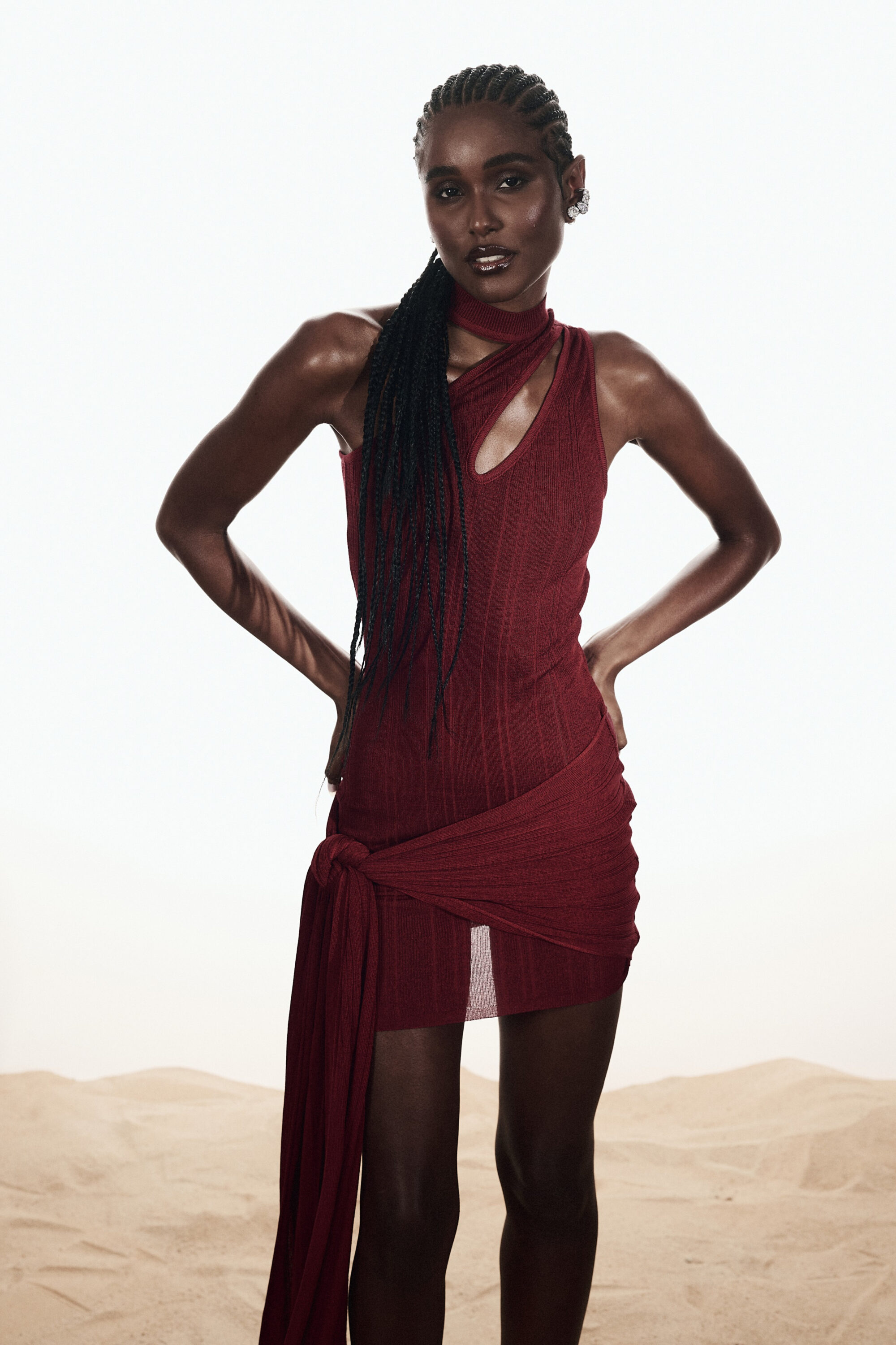 Vestido Tricot Vinho - Image 6