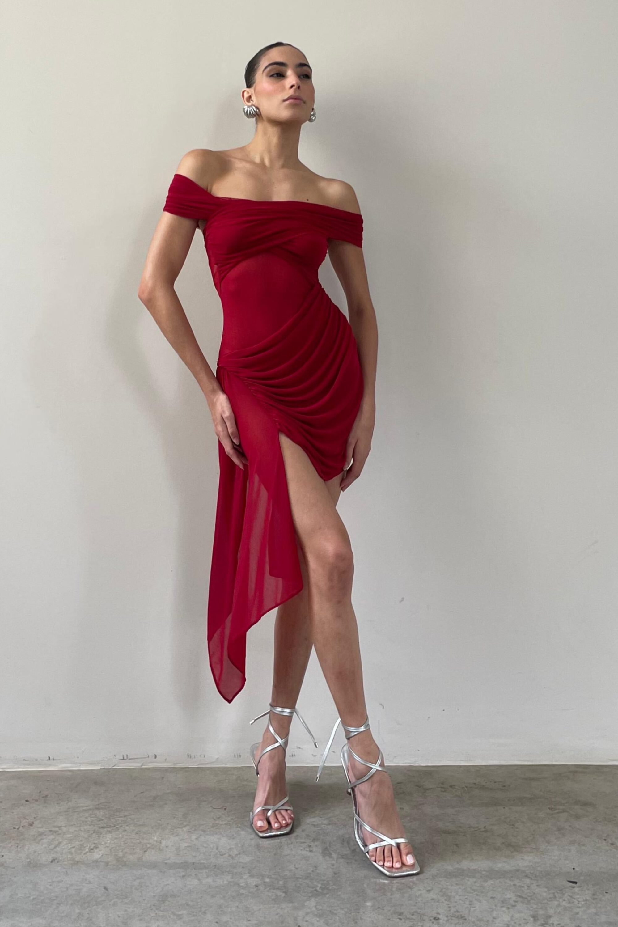 Vestido Tule Sky Vermelho - Image 2