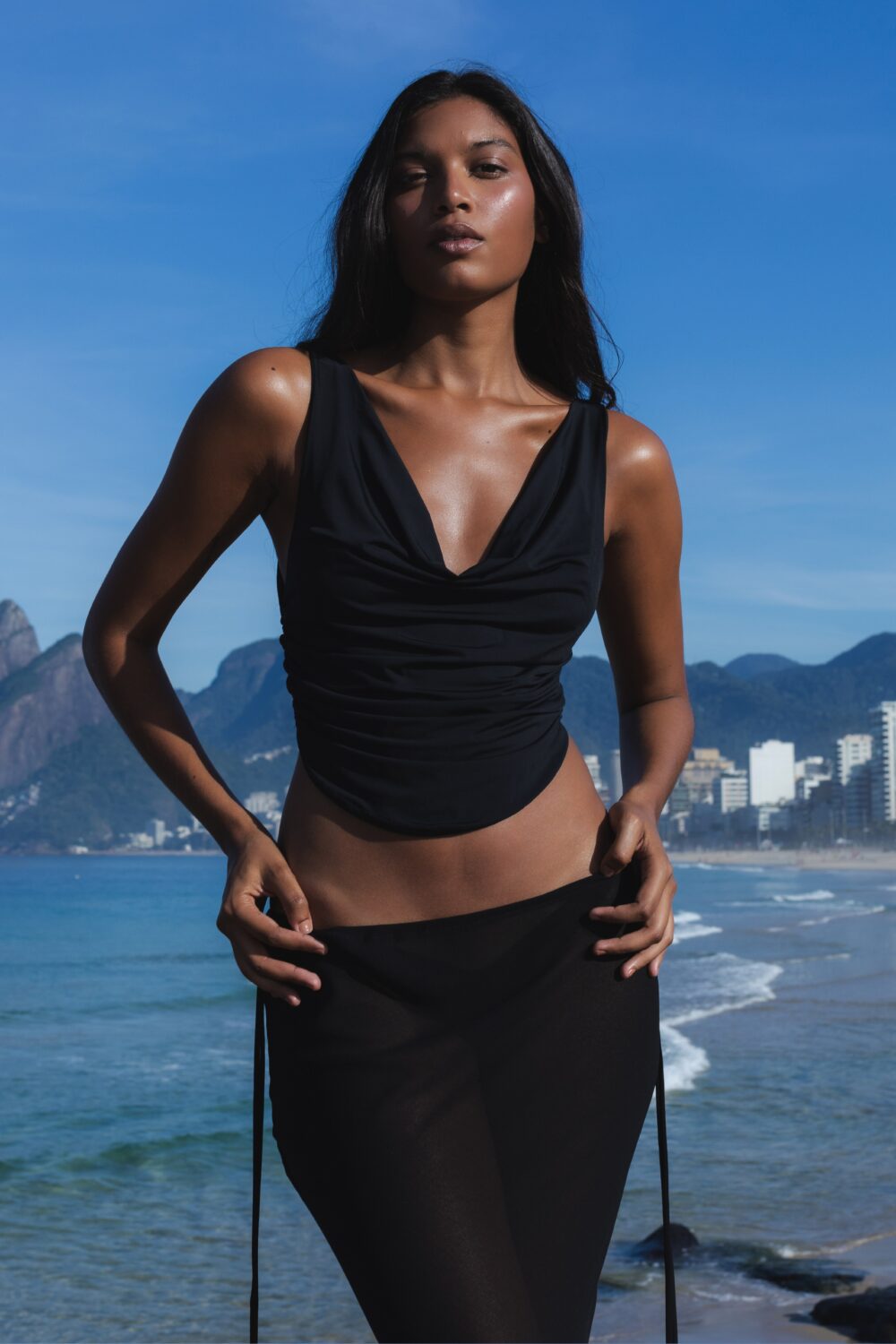 Blusa Slip Preta