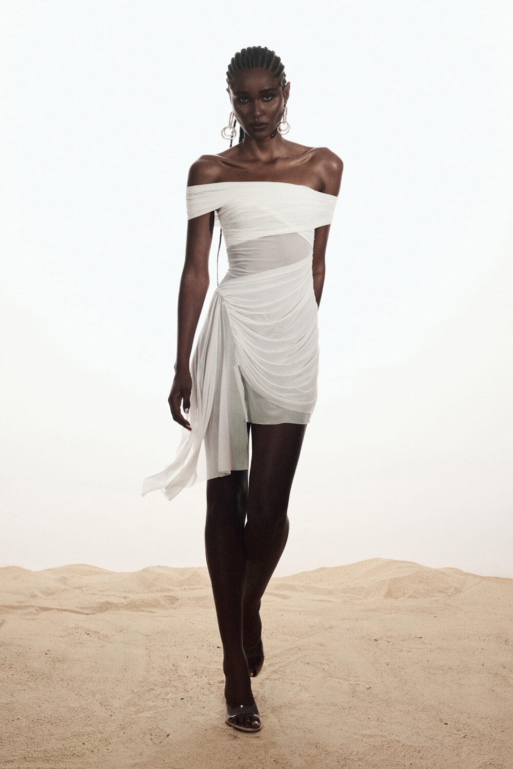 Vestido Tule Sky Off White