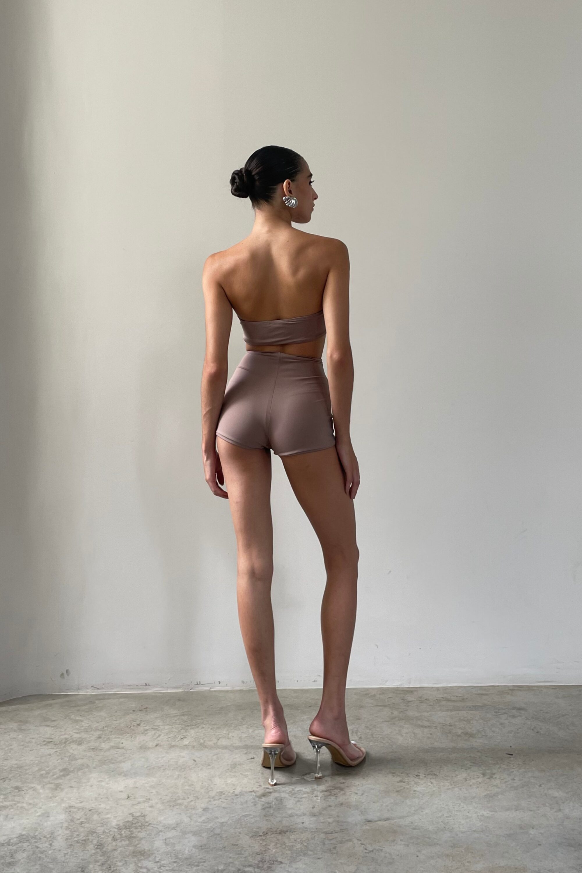 Short Under Cintura Alta Nude - Image 3