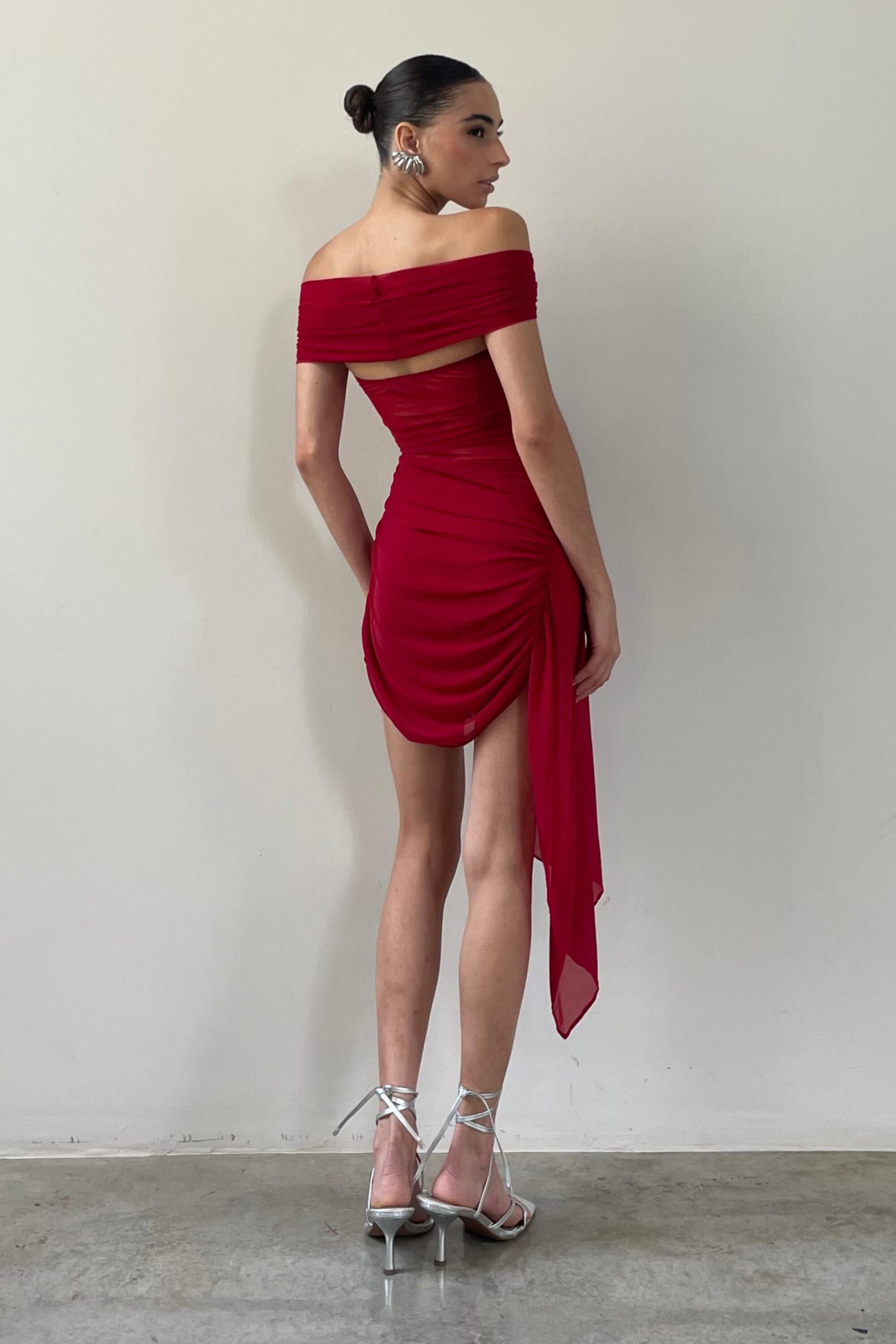 Vestido Tule Sky Vermelho - Image 5