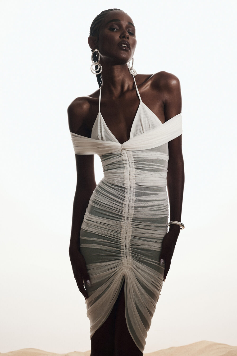 Vestido Tule Sienna Off White