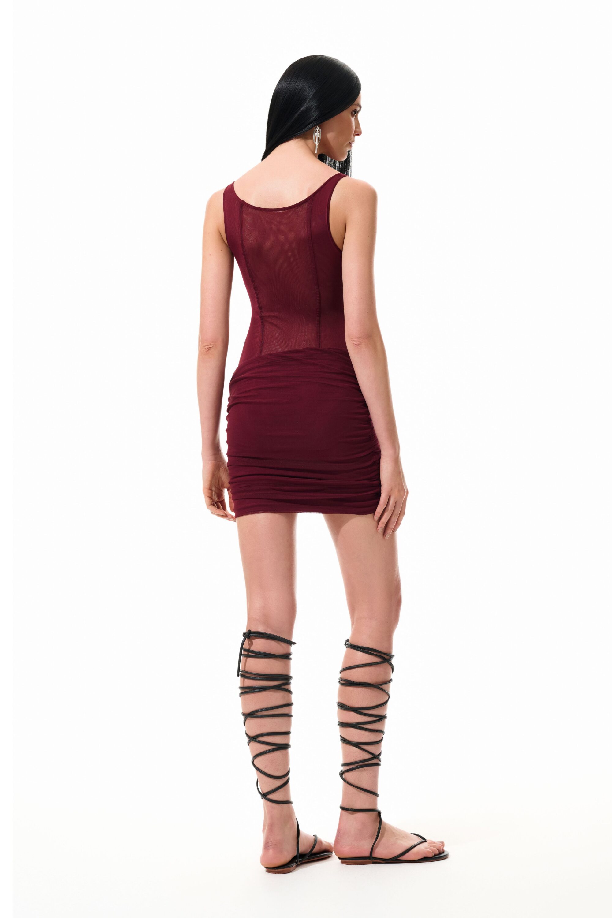 Vestido Bella Vinho - Image 3