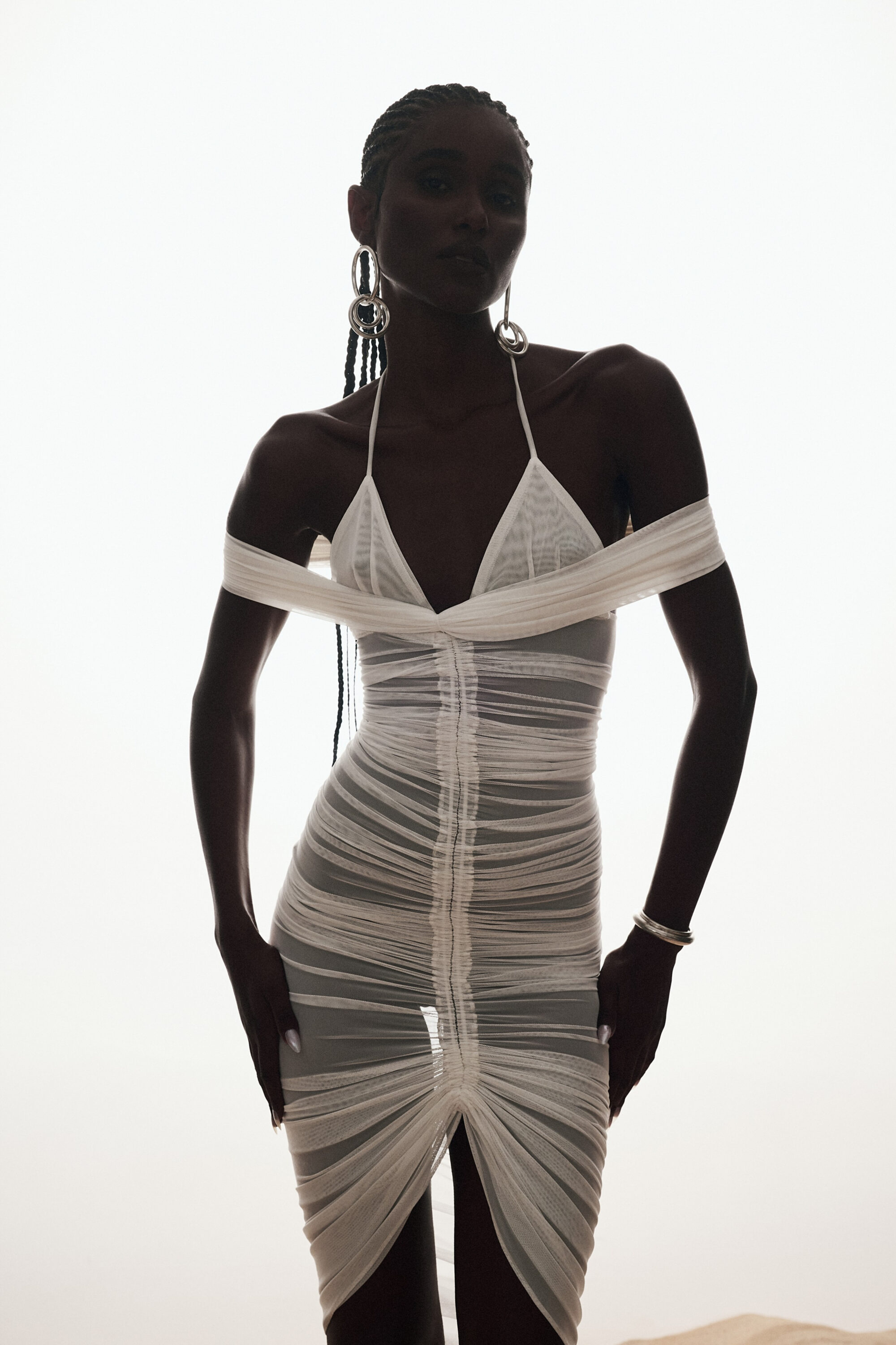 Vestido Tule Sienna Off White - Image 5