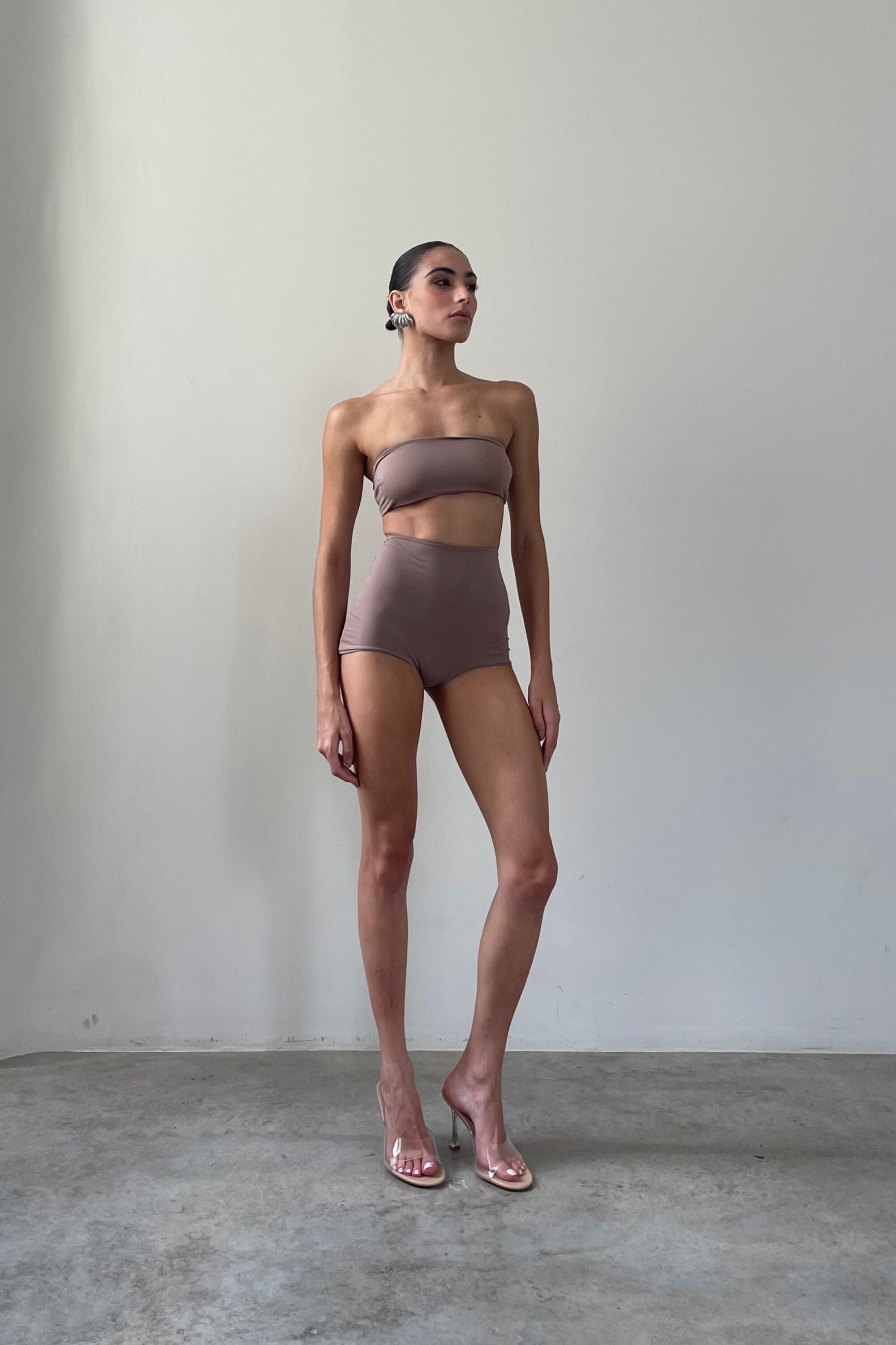 Short Under Cintura Alta Nude - Image 7