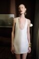 Vestido Mini Cetim Off White - SOL BRAND X THAISE JURIATTI