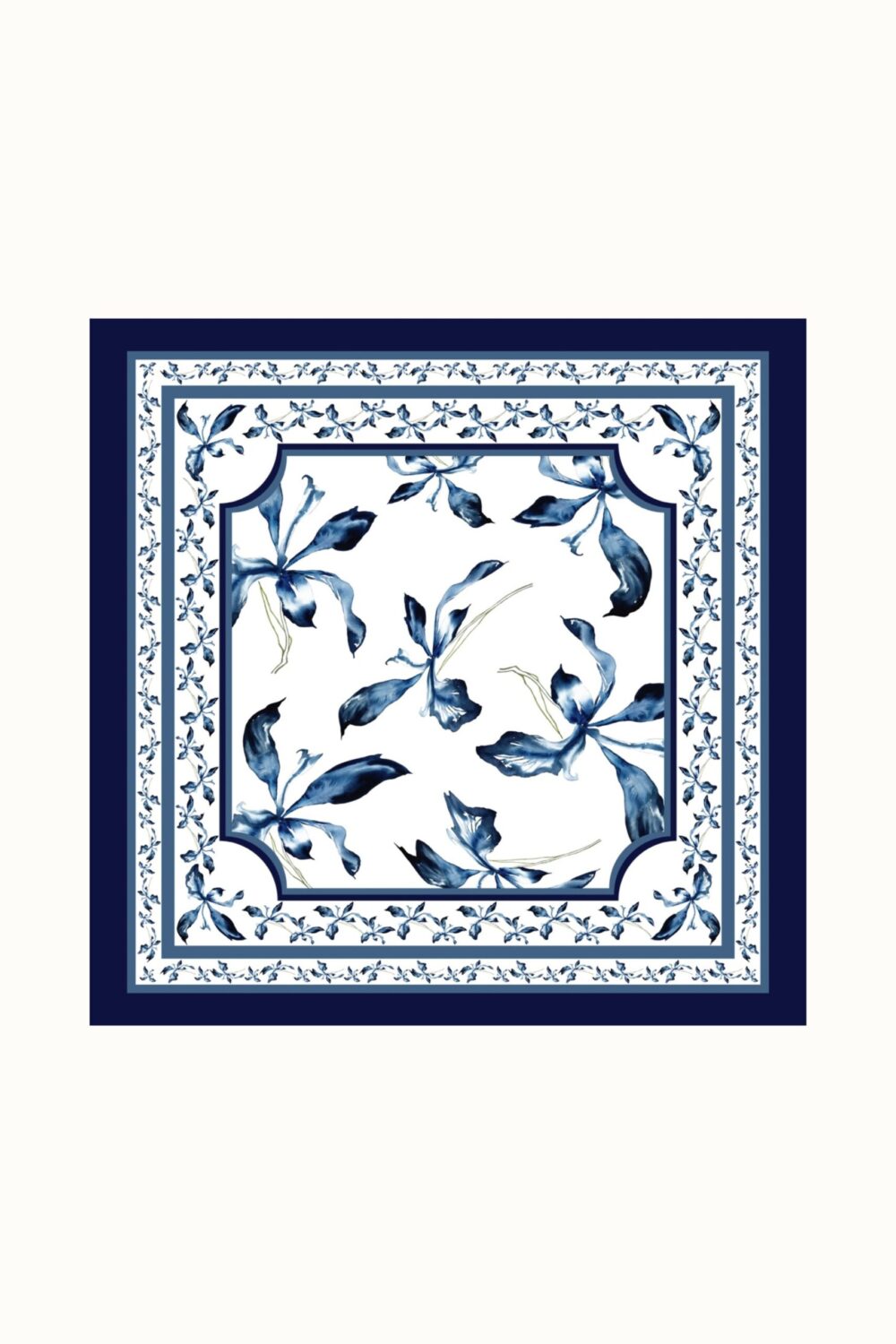 Lenço Blue Orchid N1 Grande