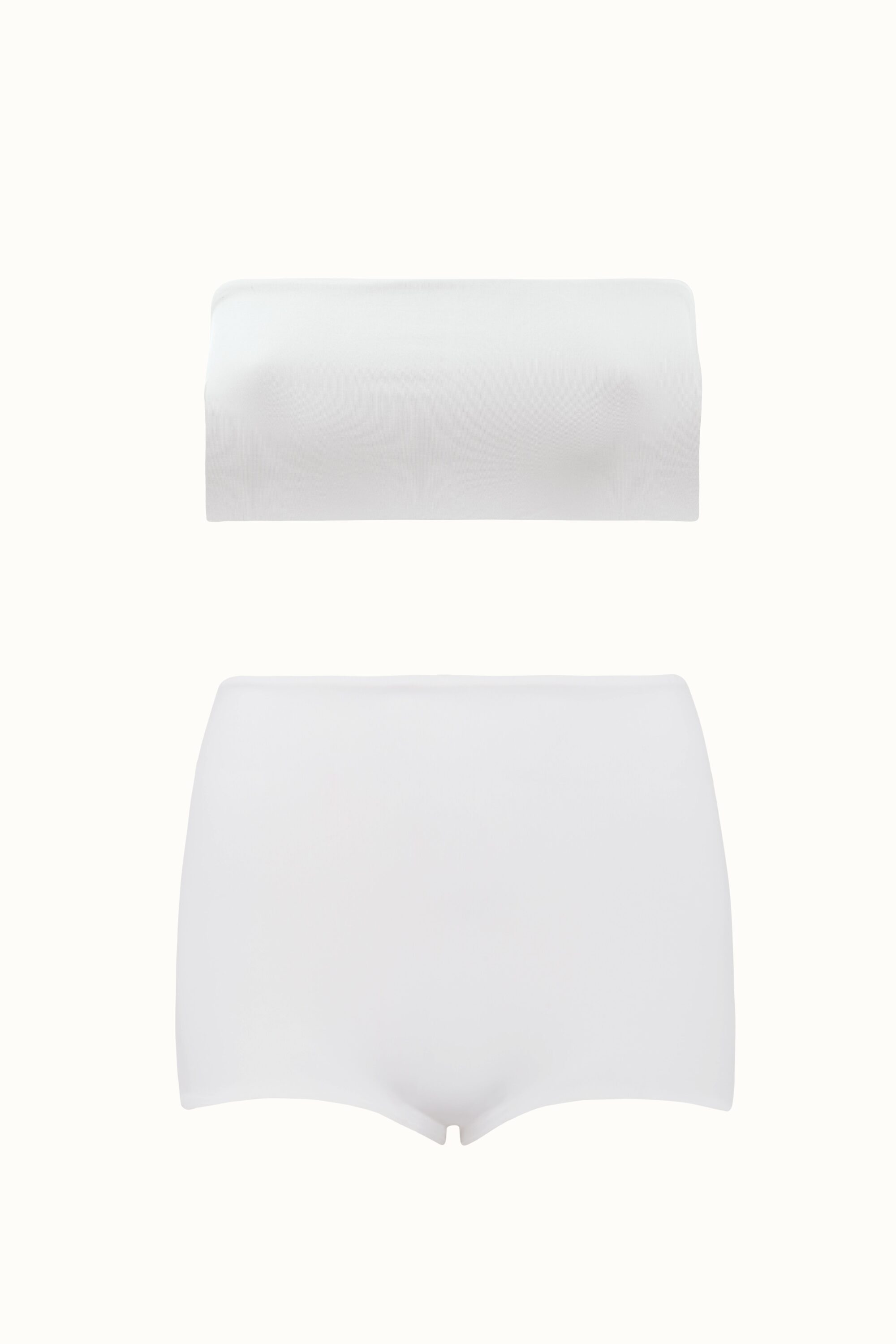 Short Under Cintura Alta Off White - Image 2