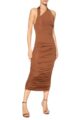 Vestido Artemis Midi Marrom